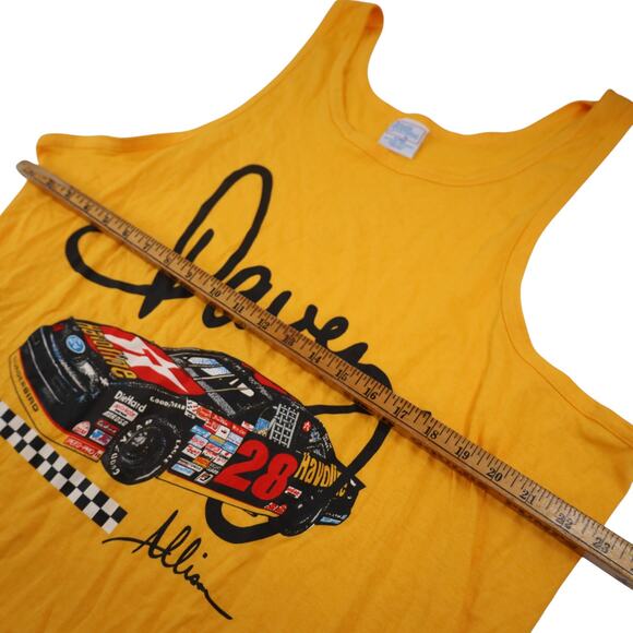 Vintage Nascar  Davey Allison #28 Texaco Havoline Racing Tank Top - Picture 8 of 9